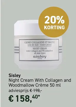 Aanbieding: Night Cream With Collagen and Woodmallow Crème