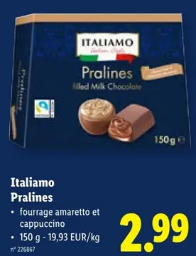 Offre: Italiamo Pralines