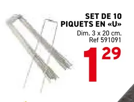 Offre: Piquets en «u»