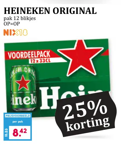 Aanbieding: Heineken original