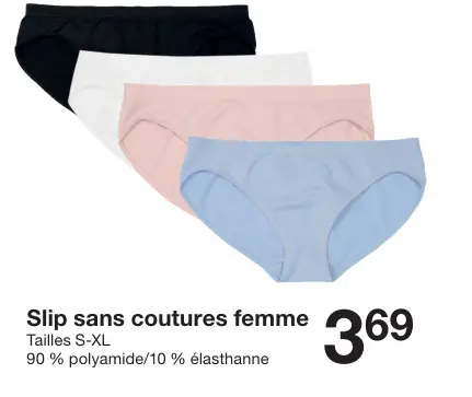 Offre: Slip sans coutures femme