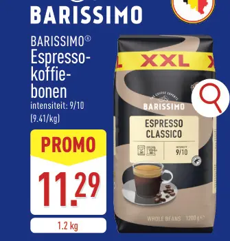 Promotie: BARISSIMO Espresso-koffiebonen