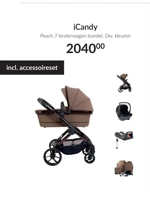 Aanbieding: Peach 7 kinderwagen bundel