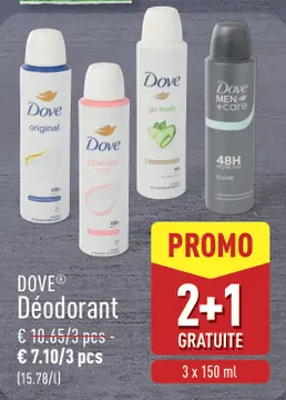 Offre: DOVE® Déodorant
