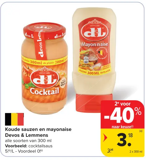 Promotie: Koude sauzen en mayonaise