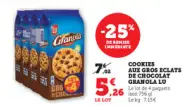 Aanbieding: Cookies aux gros eclats de chocolat Granola L