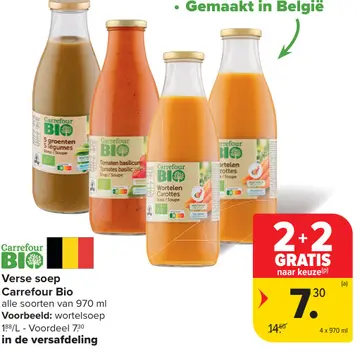 Aanbieding: Verse soep Carrefour Bio