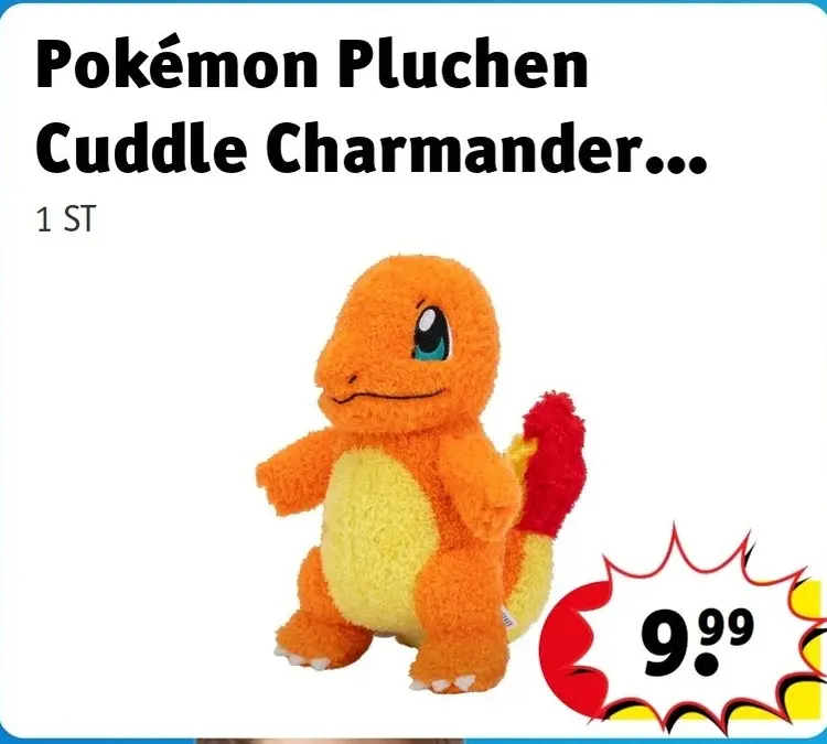Promotie: Pluchen Cuddle Charmander Knuffel