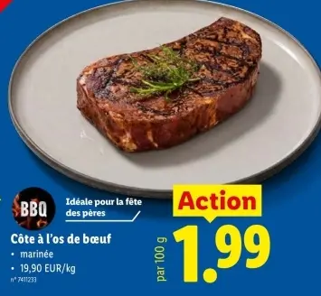 Offre: Côte à l'os de bœuf
