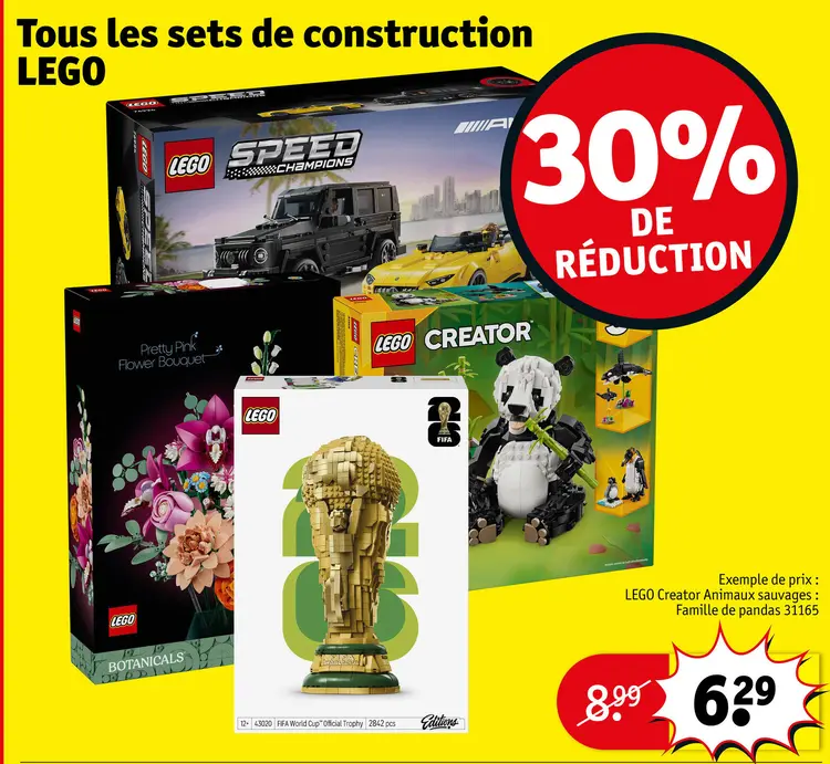 Offre: Tous les sets de constuction LEGO