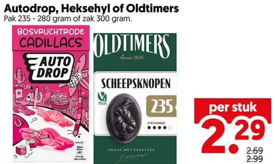 Aanbieding: Autodrop, Heksehyl of Oldtimers
