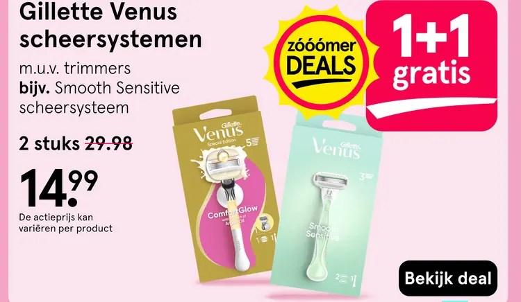 Aanbieding: Gillette Venus scheersystemen