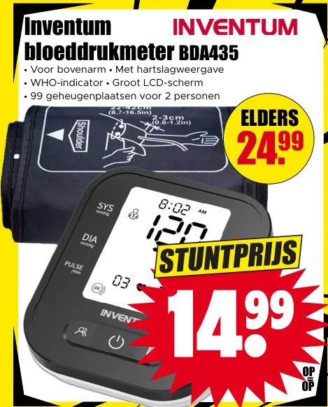 Aanbieding: Bloeddrukmeter BDA435