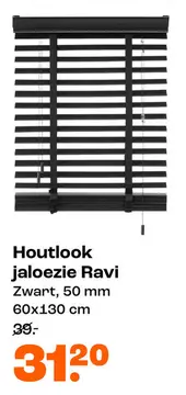 Aanbieding: Houtlook jaloezie Ravi