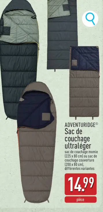 Offre: Sac de couchage ultraléger