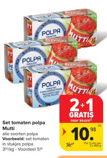 Promotie: Set tomaten polpa