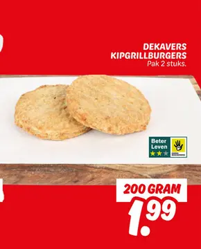 Aanbieding: DEKAVERS KIPGRILLBURGERS