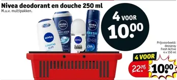 Aanbieding: Nivea deodorant en douche