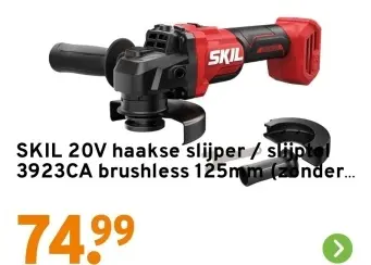 Aanbieding: 20V haakse slijper / slijptel 3923CA brushless