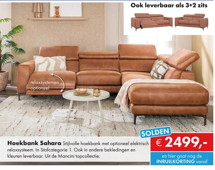 Promotie: Sahara hoekbank