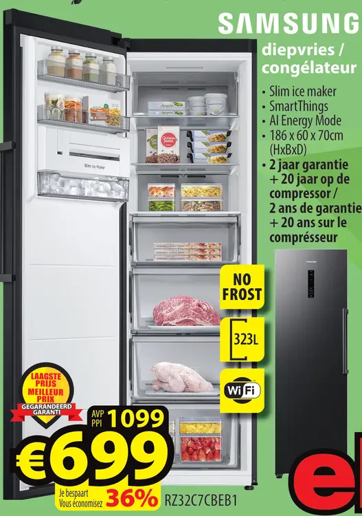 Offre: diepvries / congélateur