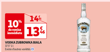 Aanbieding: VODKA ZUBROWKA BIALA