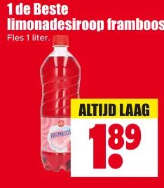 Aanbieding: limonadesiroop framboos