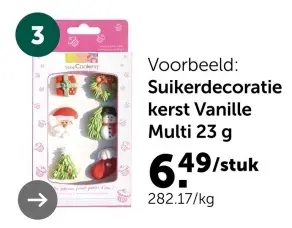 Aanbieding: Suikerdecoratie kerst Vanille