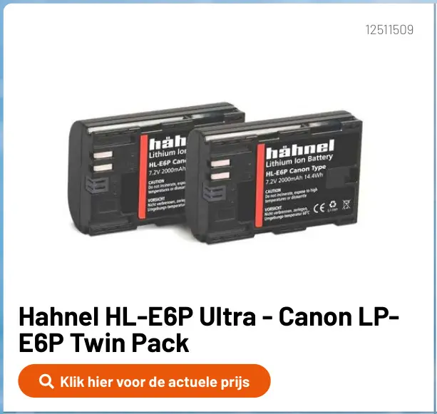 Promotie: HL-E6P Ultra - Canon LP-E6P Twin Pack