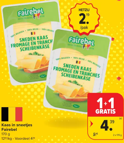 Promotie: Kaas in sneetjes