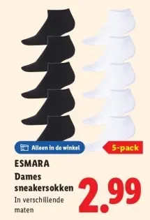 Aanbieding: Dames sneakersokken