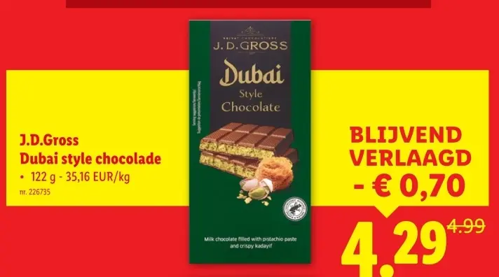 Aanbieding: Dubai style chocolade