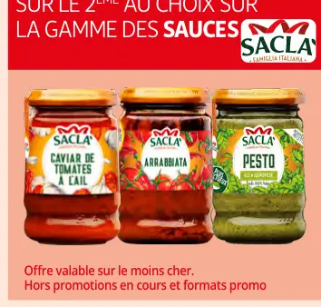 Promotie: Sacla Sauces