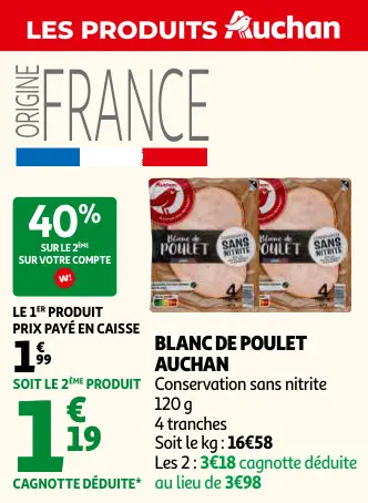 Promotie: Blanc de poulet