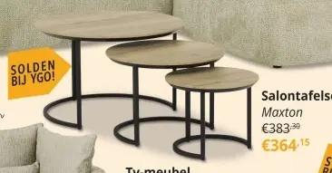 Promotie: Salontafelset