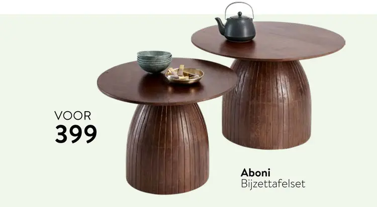 Aanbieding: Aboni Bijzettafelset