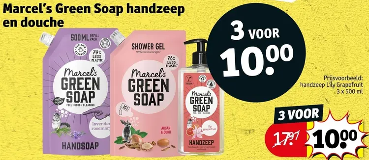 Aanbieding: Handzeep en douche