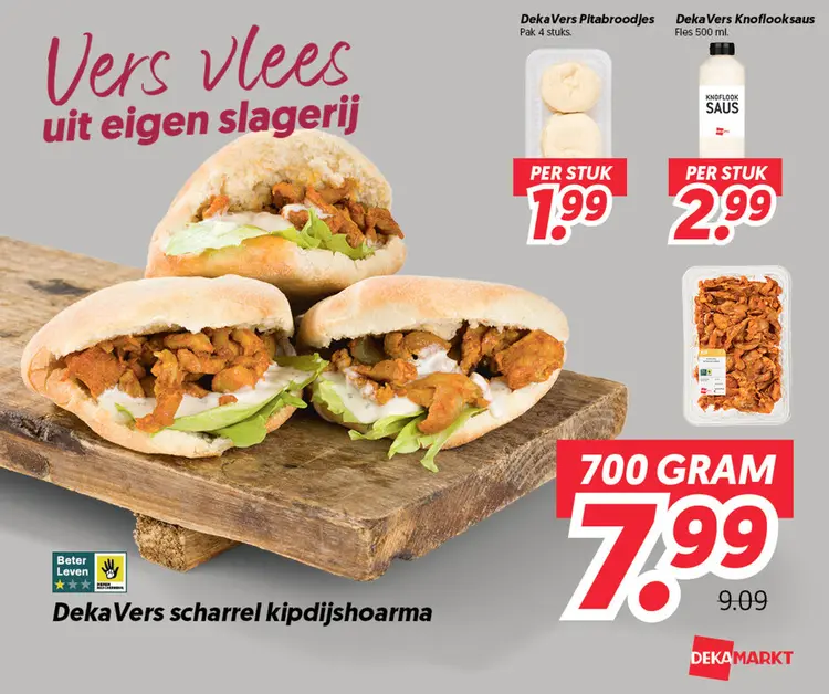 Scharrel kipdijshoarma