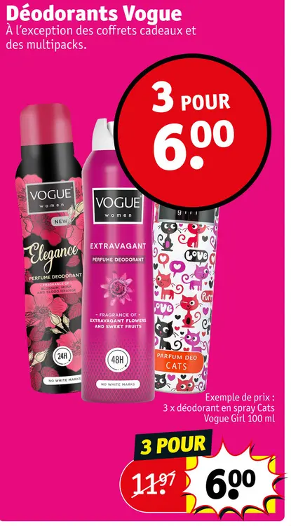 Offre: Deodorants