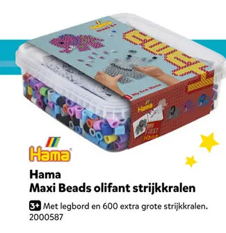 Aanbieding: Maxi Beads olifant strijkkralen