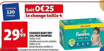 Aanbieding: CHANGES BABY DRY XXL PACK PAMPERS