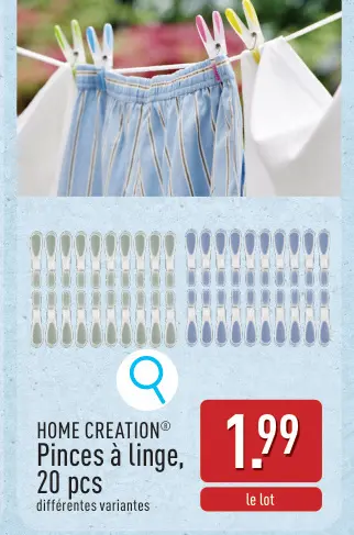 Offre: Pinces à linge