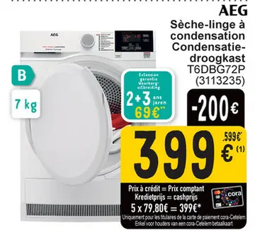 Aanbieding: Sèche-linge à condensation Condensatie-droogk