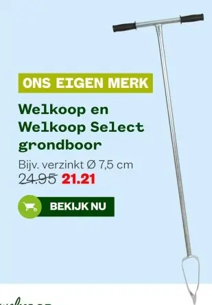 Aanbieding: grondboor