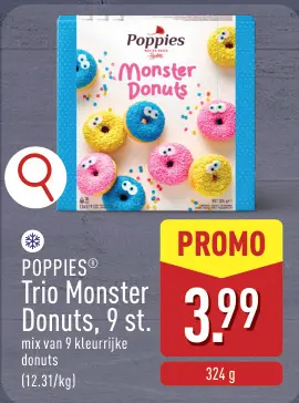 Promotie: Trio Monster Donuts
