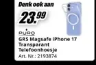 Promotie: Iphone 17 transparant telefoonhoesje