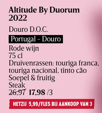 Aanbieding: Altitude By Duorum