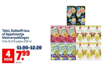 Aanbieding: Taksi, Dubbelfrisss of Appelsientje kleinverp