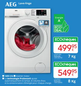 Offre: AEG Lave-linge