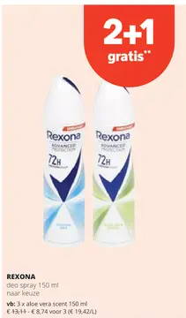 Aanbieding: REXONA deo spray